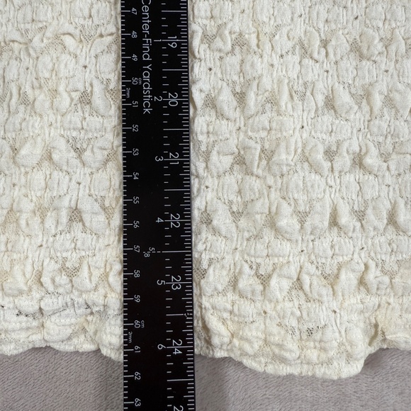 Sactuary Top Womens X Large Ivory Dreamgirl Lace Long Sleeve Button Up - Picture 9 of 11